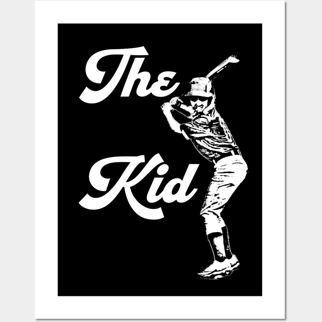 The baseball Kid Hitter Wall Art by KZK101